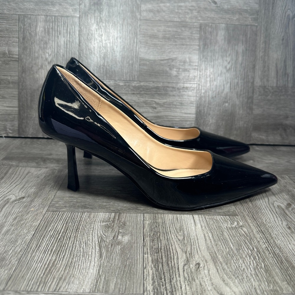 Madden Girl Womens Pumps Size 10 Black Patent Pointed Toe Stiletto Heels NEW